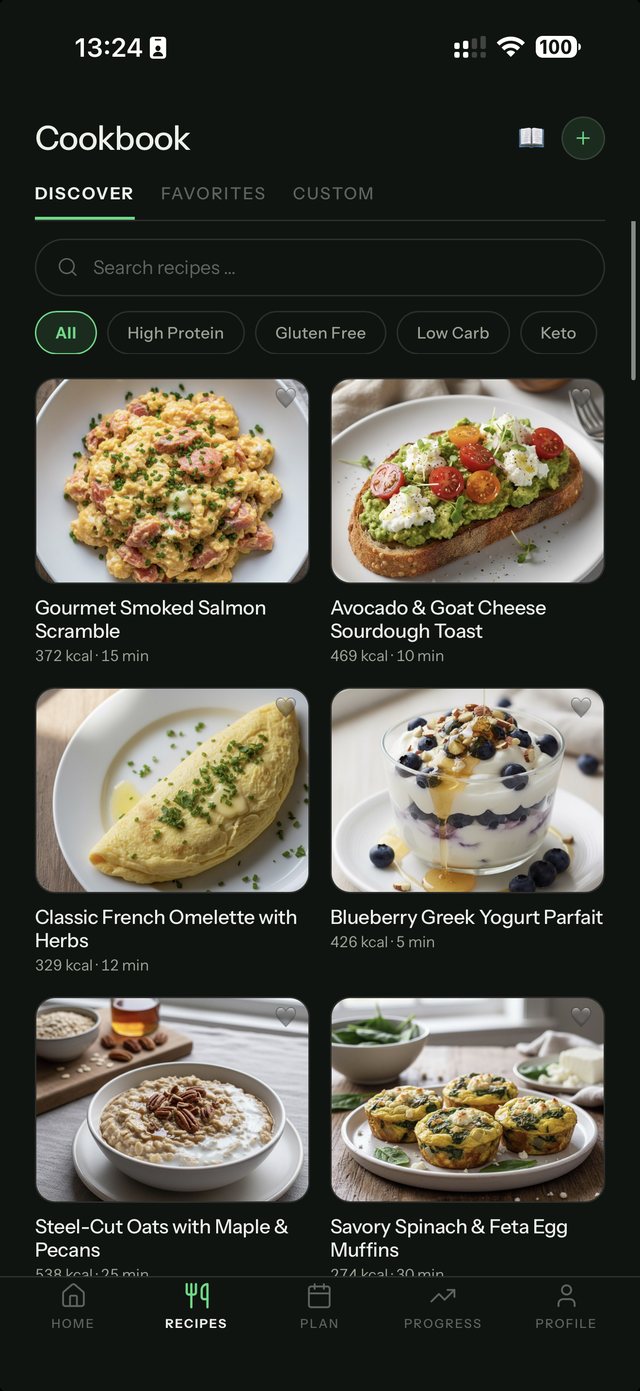 Kochbuch mit Rezeptfotos