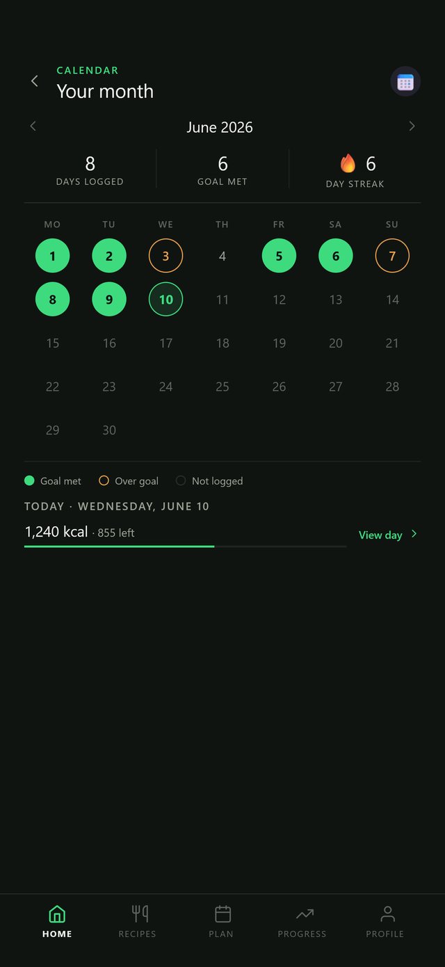 Kalender mit Serie